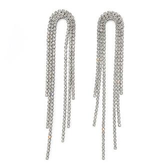 Серьги со стразами