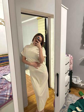 Платье белая длинная