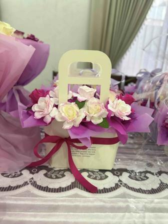 мыльные цветы