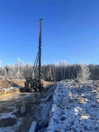 Услуги по погружению свай, сваебойка, копер