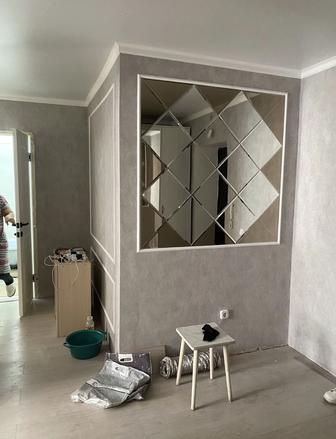 Поклейка обоев.Ремонт квартир под ключ.