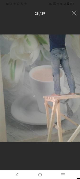 Обой, левкас ,моляр, ламинат, плинтус, галтель т.д