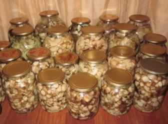 Грибы маринованные