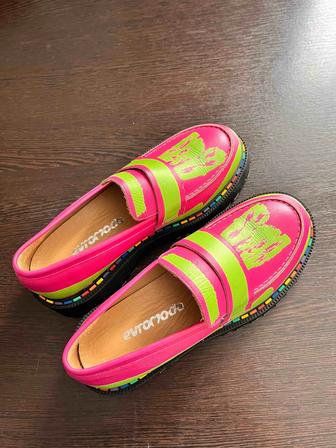 Новые кожаные лоферы (Турция), р. 37. Натуральная кожа.