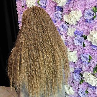 Афро локоны кудри плетение