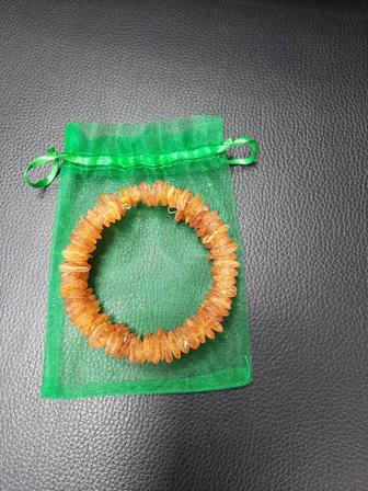 Янтарный браслет двойной