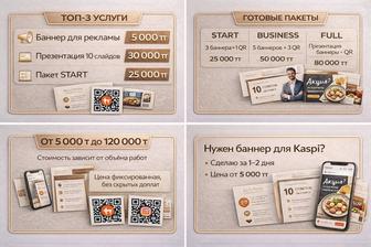 Презентации, баннеры и QR для бизнеса