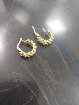 Серьги золото