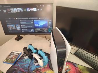 Playstation 5, 4 джойстика, игры в комплекте