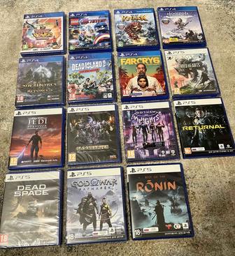 Продам игры на PS4/PS5 (новые и б/у)