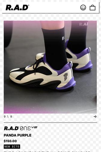Продаю кроссовки R.A.D ONE V2 Panda Purple