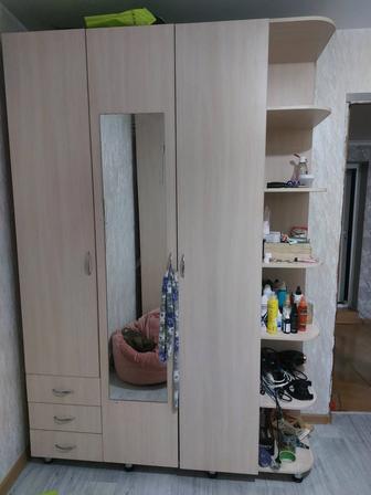 Спальня, шкаф, кровать, стол, комплект