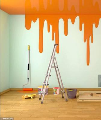 Малярные работы,покраска стен,побелка потолка,плотник, электрик.