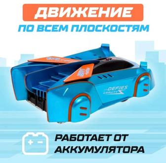 Антигравитационная машинка на лазере, по полу, стенам и потолку
