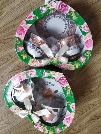 Чайная пара ( чашка с блюдцем) в упаковке, 2 штуки