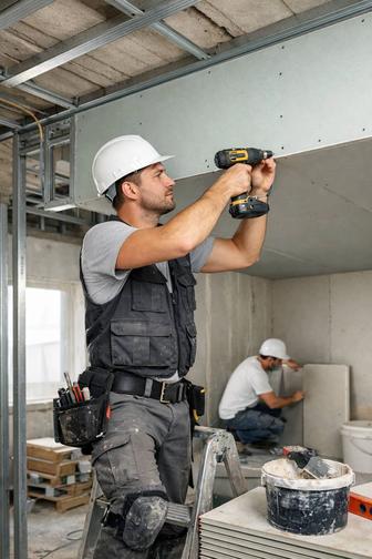 Монтаж стен из гипсокартона