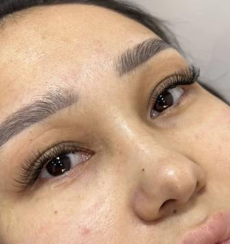 Наращивание ресниц , Ламинирование ресниц и бровей