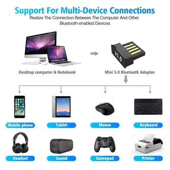 Новые Mini Bluetooth V5.0 (блютуз) адаптеры для ПК