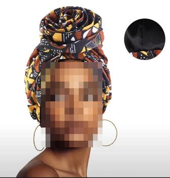 Женский тюрбан с африканским принтом