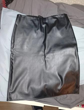 Юбка кожанная