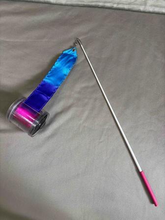 Лента с палочкой для художественной гимнастики катушка в подарок