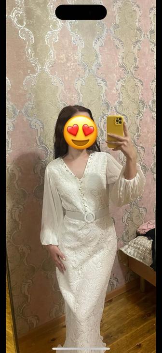 Платье вечернее платье женское белое платье