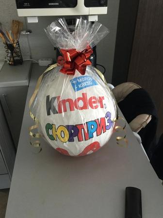 Новогоднее оформление подарка КИНДЕР