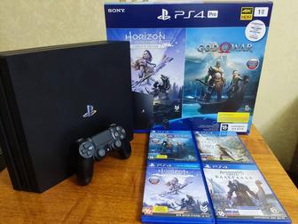 PlayStation 4 Pro на 1 Tb с 4 играми