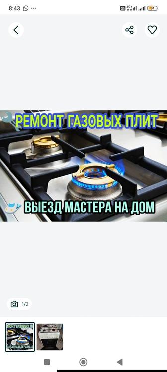 Ремонт газовых плит и электронных и духовки