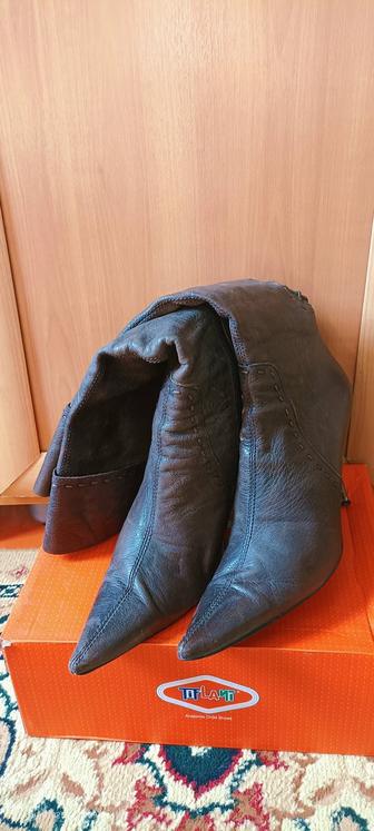 Сапоги кожаные