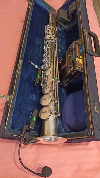 Саксофон сопрано произв.Germany-BS В подарок новый петличный микрофон