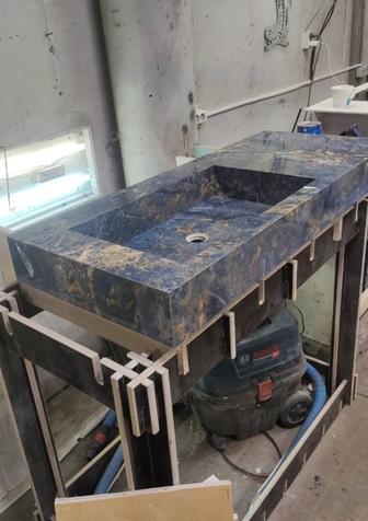 Изготовление раковин из керамогранита