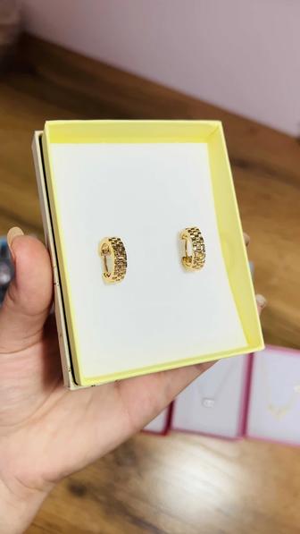 Серьги титан