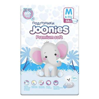 Подгузники Joonies Premium Soft размер M 6-11