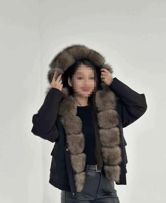 Парка с натуральным мехом