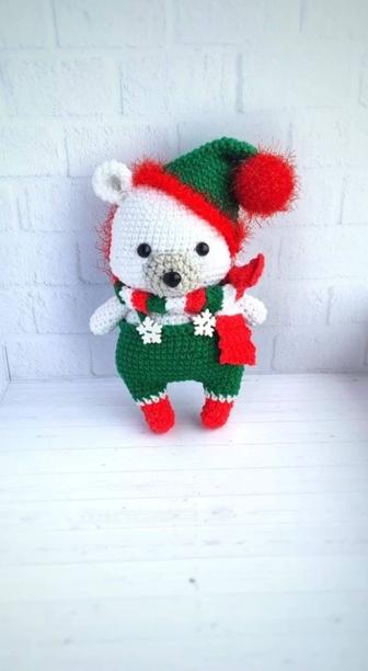 Мишка ручной работы, игрушки, подарки на новый год