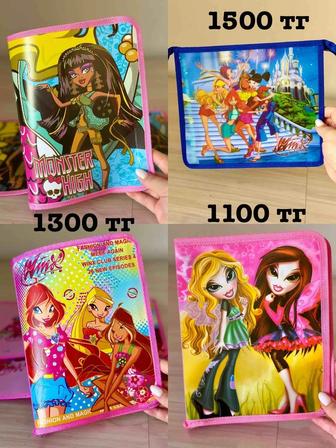 Канцелярия с Monster High Winx Barbie Hannah Montana Witch Bratz