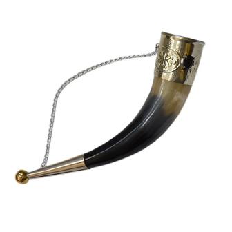 Хрустальные рюмки и сувенир рог (2 шт)