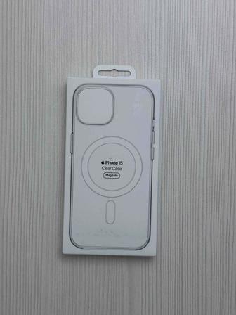 Чехол iPhone 15 Clear Case with MagSafe новый