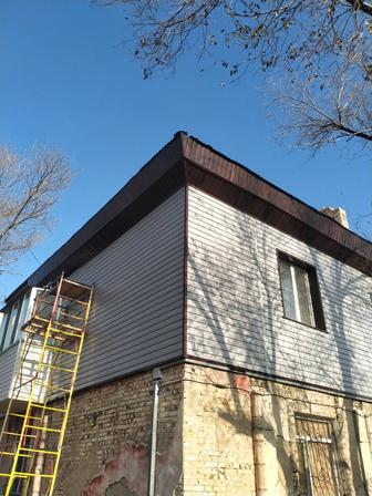 Кровля и монтаж сайдинга.