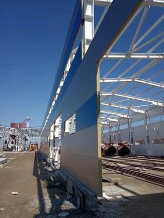 Установка сэндвич- панелей