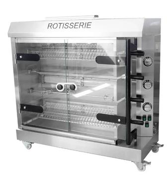 Гриль для кур на 4 вертела. Газовый KJL-4G