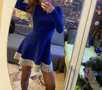 Платье голубое