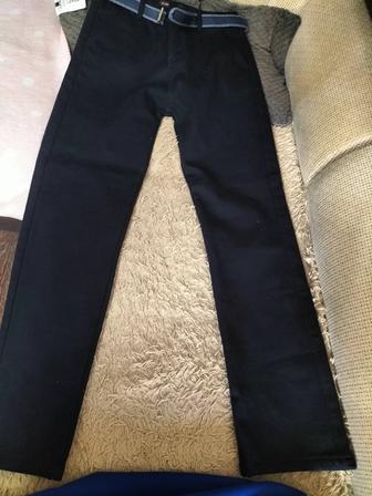 Продам брюки темно синие новые, утепленные ,мужские,15-16 лет,Турция