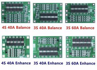 Защитная плата зарядного устройства литий-ионной батареи 3S 4S 40A 60A