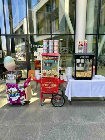 Сладкая сахарная вата попкорн мороженное на выезд!