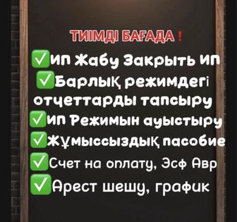 Закрыть ИП Сдать все виды налоговой отчетности и снятие Ареста