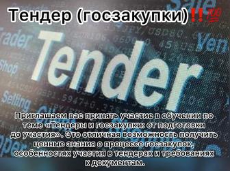 Обучение тендер