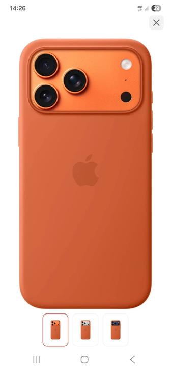 Чехол Apple для Apple iPhone 17 Pro Max терракотовый