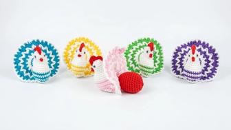 Вязанная курочка к Пасхе